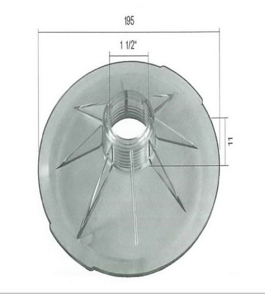 OWM Absaugplatte komplett inkl. Anschlussfitting